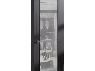 Modern entrance door 90 3D model