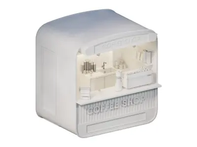 Coffee Shop 01 by Devran3D 3D model