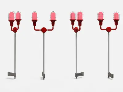 Signal lights 3D model