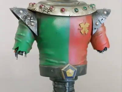 izenborg damage bust 25cm eye led light 3D print model