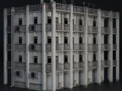 BUILDING URBAN AREA HONGKONG JAPAN CHINA ASIAN 10 Low-poly 3D model