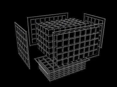 Tensor Operations Concept Model v1 004 Low-poly 3D model