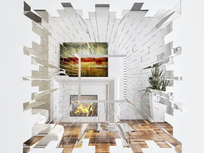 Wall mirror 12 3D model