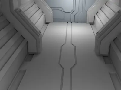 Sci Fi Interior 3D model 3