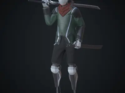 Sci-fi character - Robot 3D model