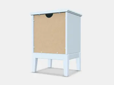IDANAS Bedside table Low-poly 3D model