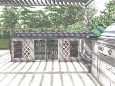 Outdoor Kitchen  3D model