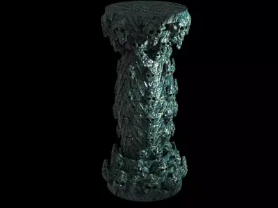 Scull secret pillar  3D model