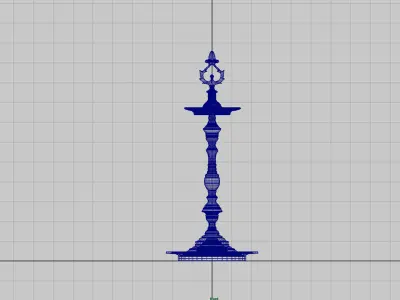 oil lamp kuthuvizhakku Kuthuvilakku 3D model