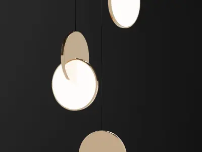 Eclipse lamp 3d model Low-poly 3D model