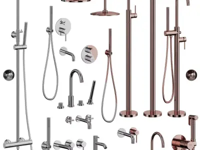 Abber Wasser Kreis faucet set 3D model