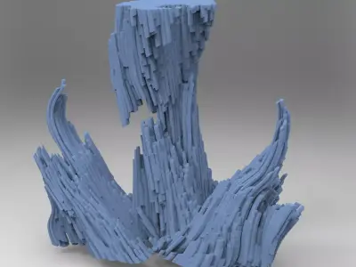 Hansel and Gretel Witches cave rocks 3D model