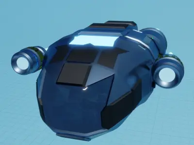 God Ship 3D model