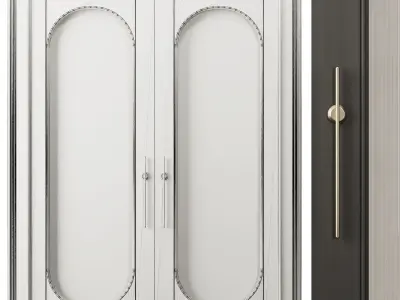 Entrance door set11 3D model