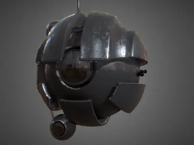 Darth Maul Sith Probe Low-poly 3D model