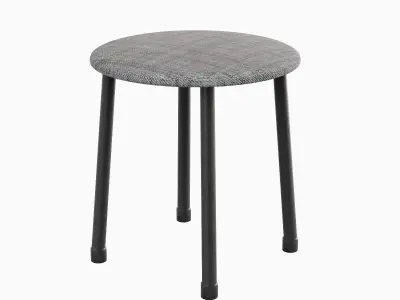 Steel Stool C 04 3D model