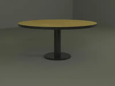 table round with base Free 3D model