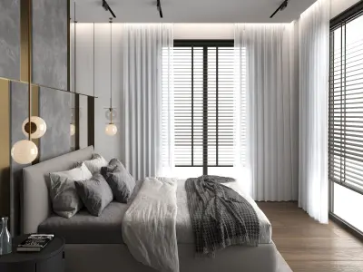 Bedroom Scene 01 3D Model 3D model