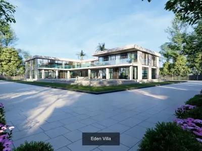 Villas Exterior Design 3D Model Pack