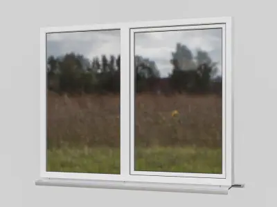   House windows 002 Low-poly 3D model