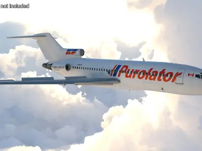  Boeing 727-100 Purolator Rigged 