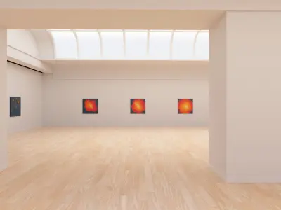 Art Museum Gallery Interior 24 Low-poly 3D model