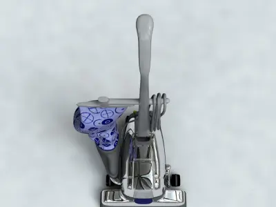 Vacuum Cleaner Violet Free 3D model