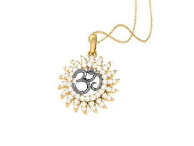 Spiritual Om Pendant 3D print model