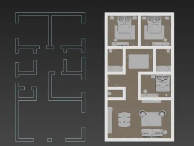 Floor Plan home 3D model