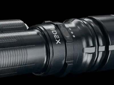 tactical flashlight 2 Low-poly 3D model