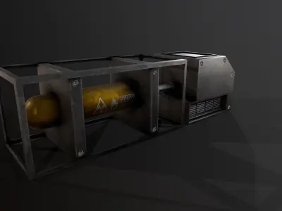 Sci-Fi  Industrial Asset 1 Low-poly 3D model