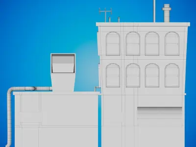  building cartoon Low-poly 3D model