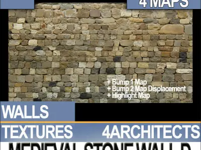 Medieval Stone Wall D Texture
