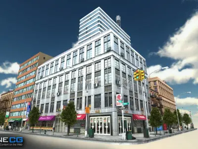 NYC Block 5 Unity Low-poly 3D model