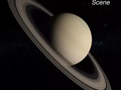 Saturn Scene 3D model