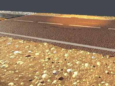 Road Texture Material Procedura Texture