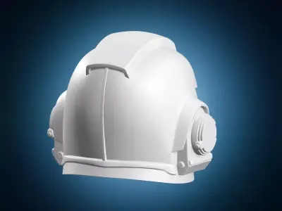 Sci-fi Armored Soldier Helmet 3D print model