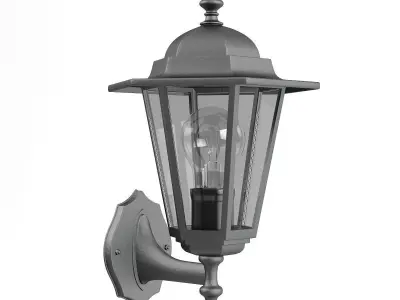 Classic Wall Exterior Lamp 3D Model 3D model