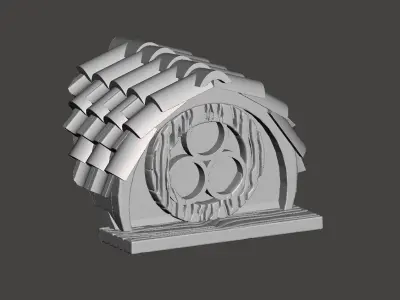 Hobbit House elements 3D print model