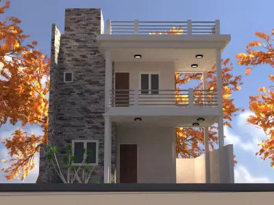 day and night exterior 3D model