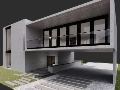 MODERN HOUSE NO14 A 3D model