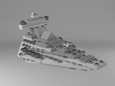 Lego Mini Star Destroyer 3D model