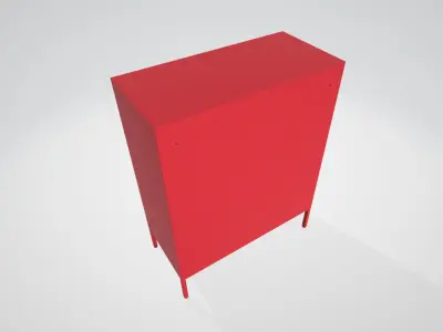 LINGZOE Metal Storage Cabinet 3D model
