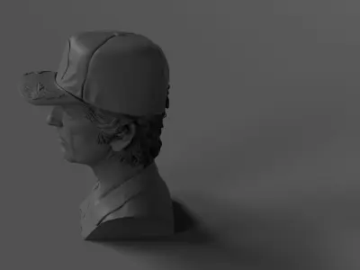 Harry Dean Stanton - Brett - Alien 3D print model