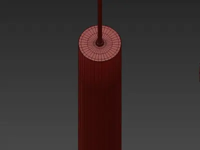 TUTTIFRUTTI brass chandelier with glass balls 3D model