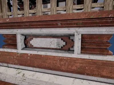 Balai Kulkul Traditional Balinese Drum Tower 3D model