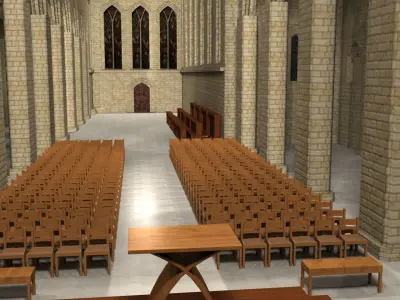 Cathidral church 3D model