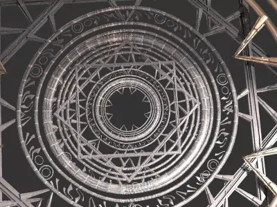 Babylonian Wall design 2  3D model