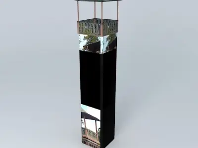 Mirador de la Olla dam Guanajuato 3D model