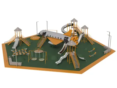 Children playground 3D model